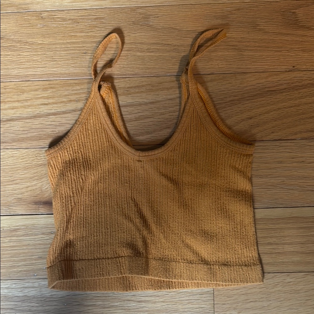 Urban Outfitters Ribbed Brown Tank Top